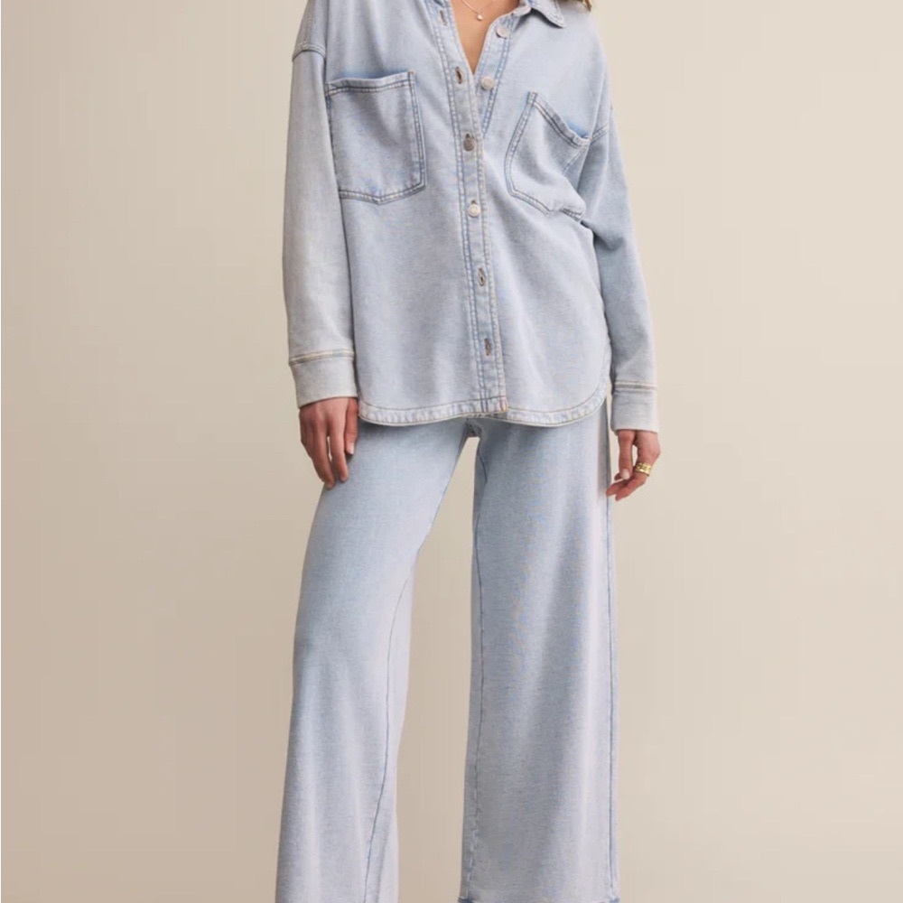 Z Supply Light Blue Denim Set